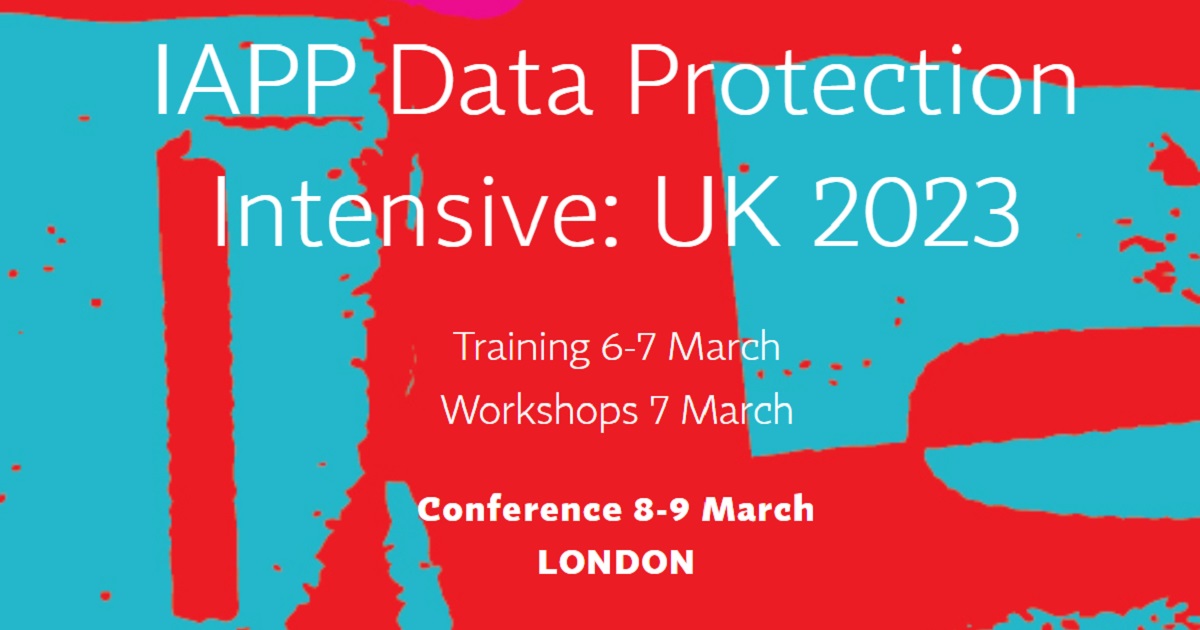 IAPP Data Protection Intensive: UK 2023